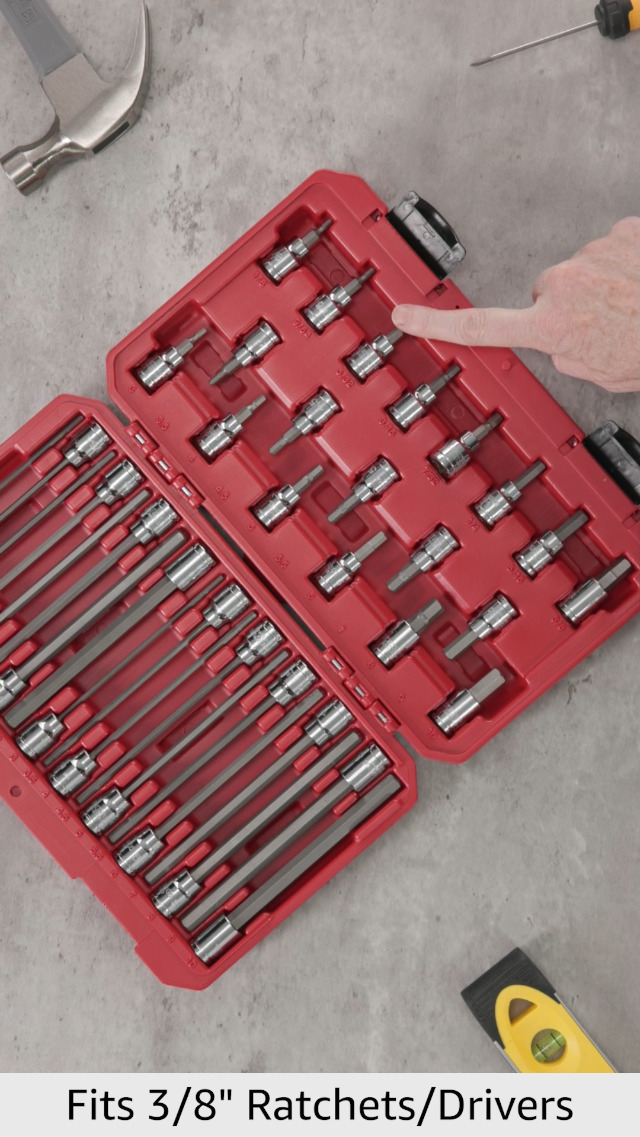 Amazon.com: TEKTON 3/8 Inch Drive Hex Bit Socket Set with