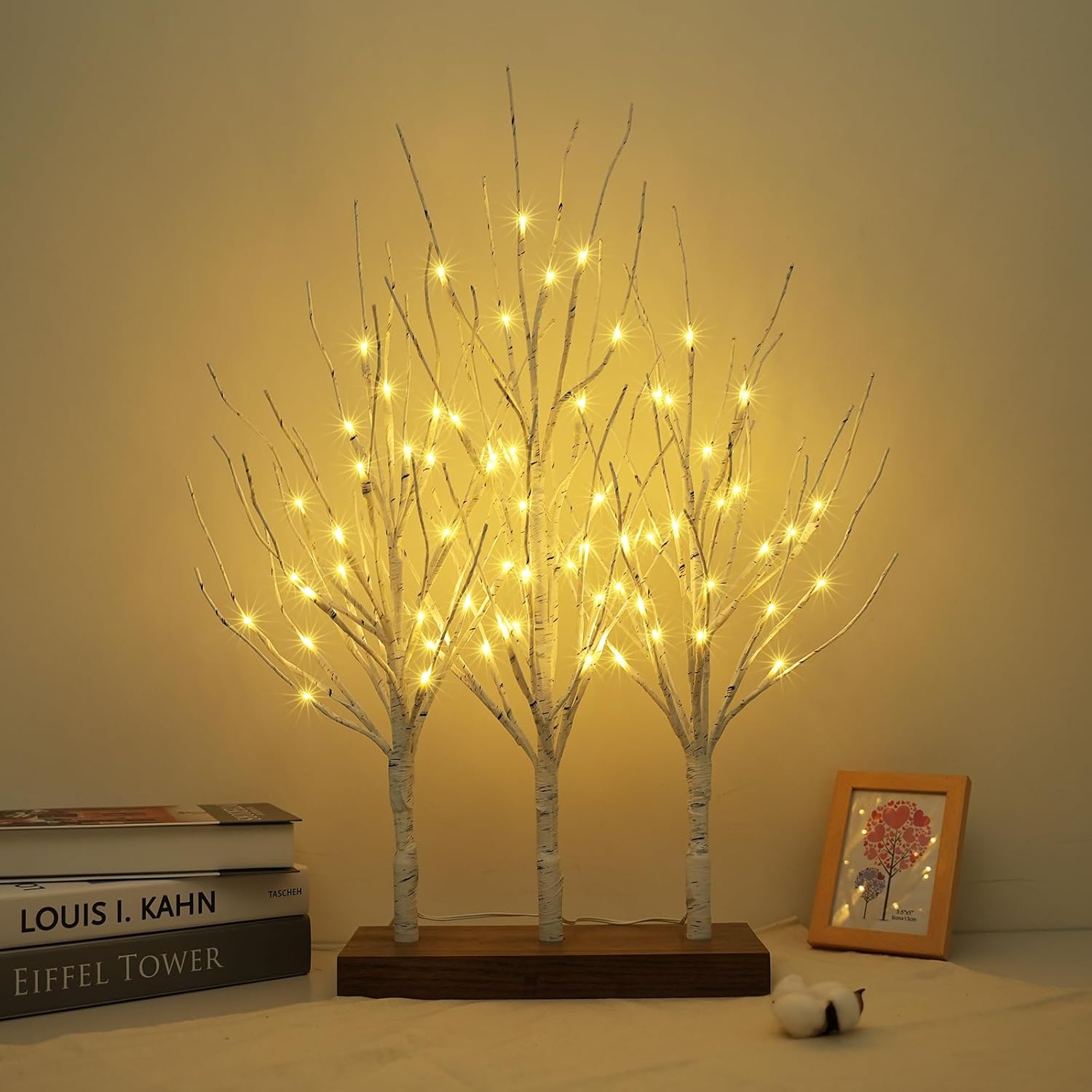 $58 23 Inch Birch Tree 72 LED, Warm White