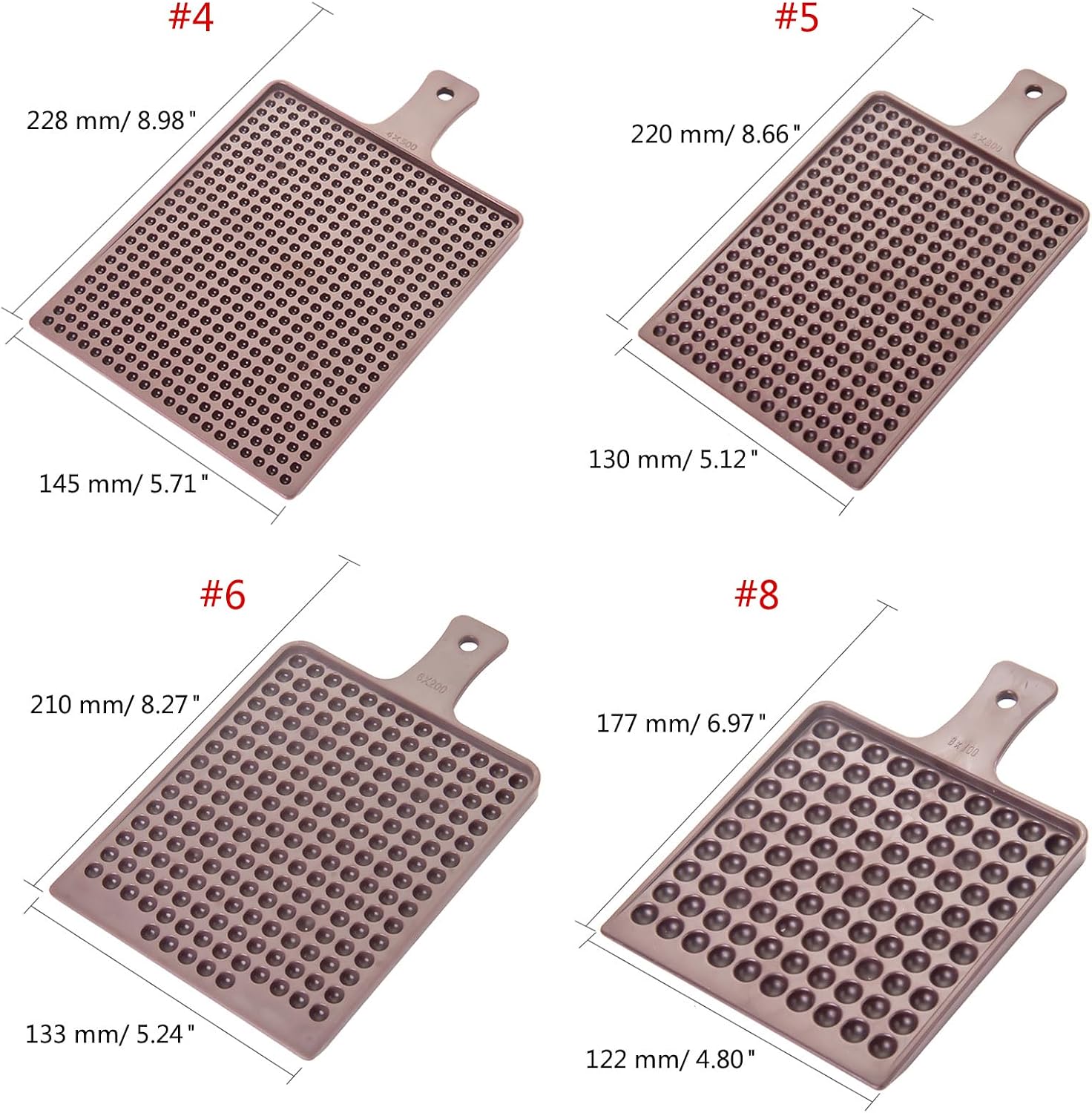 Bead Counter Tray for Beads Organization Tray Bead Arrangement Board with Handle Jewelry Supplies