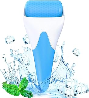 ايس رولر لتخفيف انتفاخات الوجه والعينين، ايس رولر بجل بارد لتدليك الوجه، ايس رولر للوجه هو منتج للعناية بالبشرة مضاد للتجاعيد ولتخفيف الصداع والهالات الداكنة (3 قطع)