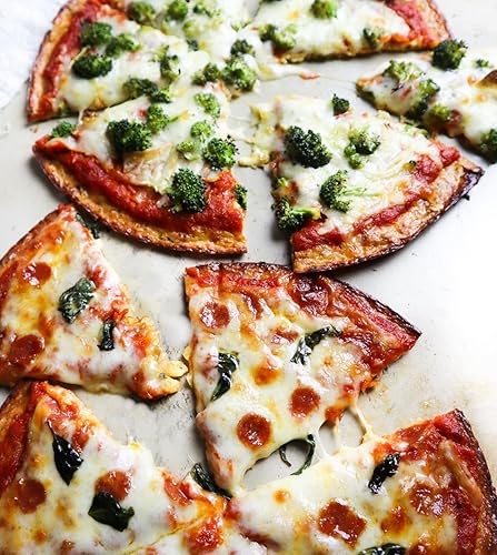 Miniatura 7 de OUTER AISLE Cortezas de pizza de coliflor  Italiano  Keto, sin gluten, bajas en carbohidratos versátiles costras de coliflor  Paquete de 5  10