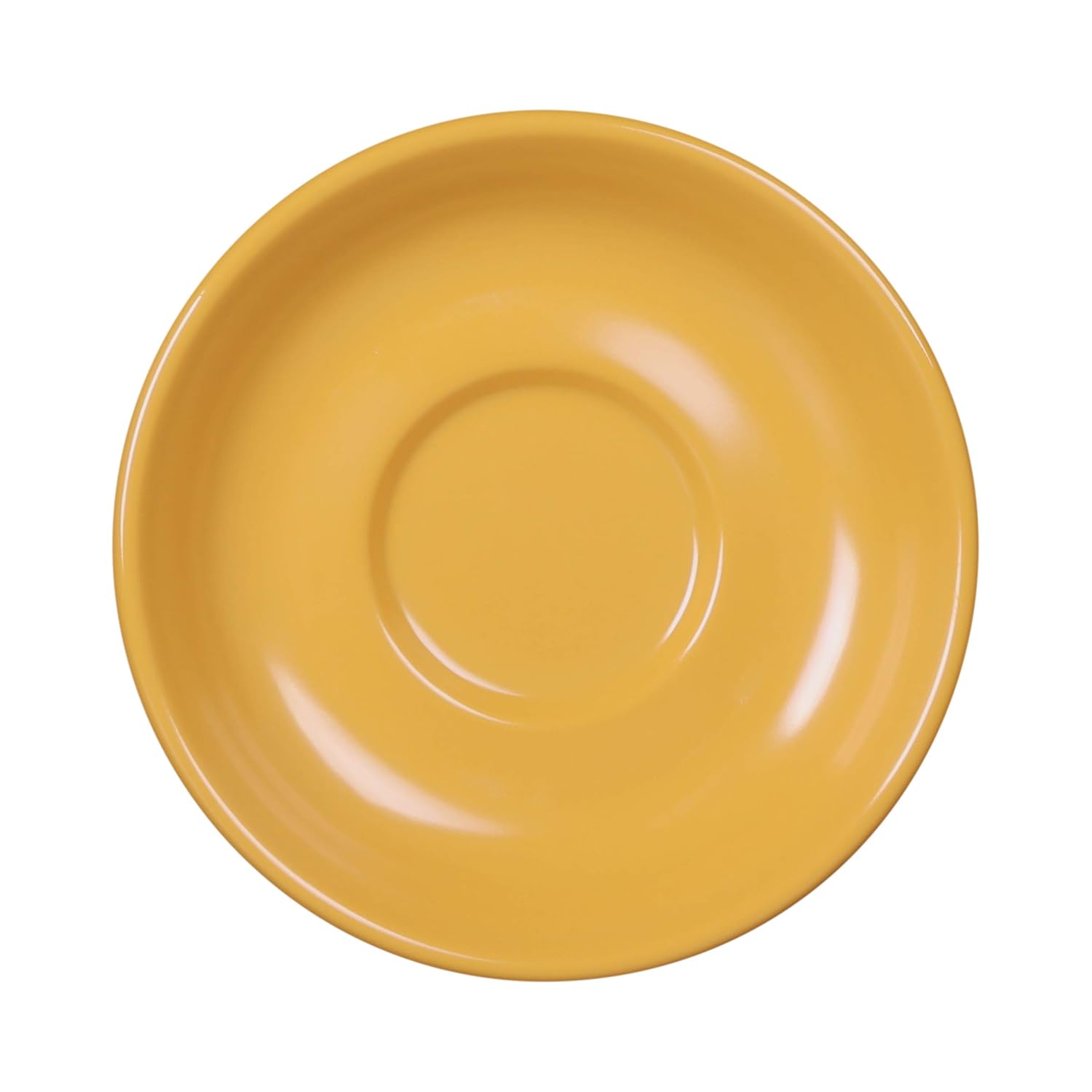 Elite Global Solutions DS-Y Coffee Saucer, 5 5/8" Dia. x 1" h., Melamine, Yellow (Pack of 6)