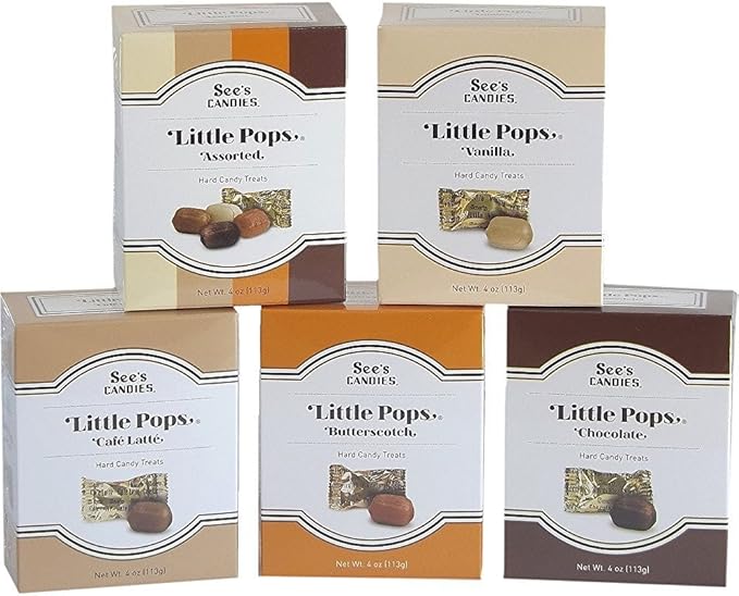 Amazon See's キャンディ リトルポップス 5箱セット See's Little Pops 5box set【並行輸入品