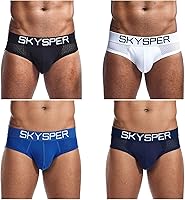 Vista 1 de SKYSPER Suspensorio de malla transpirable para hombre, 2 piezas, 3 piezas, 4 piezas, ropa interior masculina, partidarios atléticos para hombres
