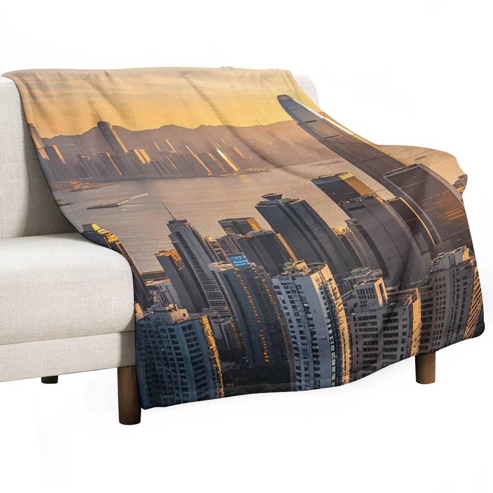 Couverture en flanelle jeté de canapé imprimé drap de lit 140x177