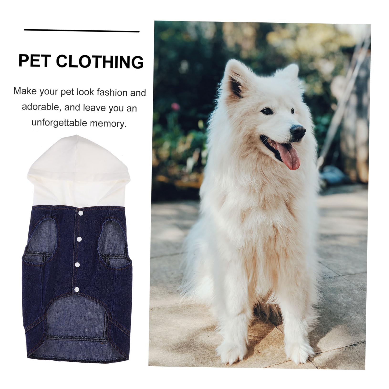 Sosoport Lot De 3 Gilets en Jean pour Chien Et Chat Vêtements pour Animaux De Compagnie Gilet Cool Taille XXL Bonnet Tricoté Fournitures pour Animaux De Compagnie