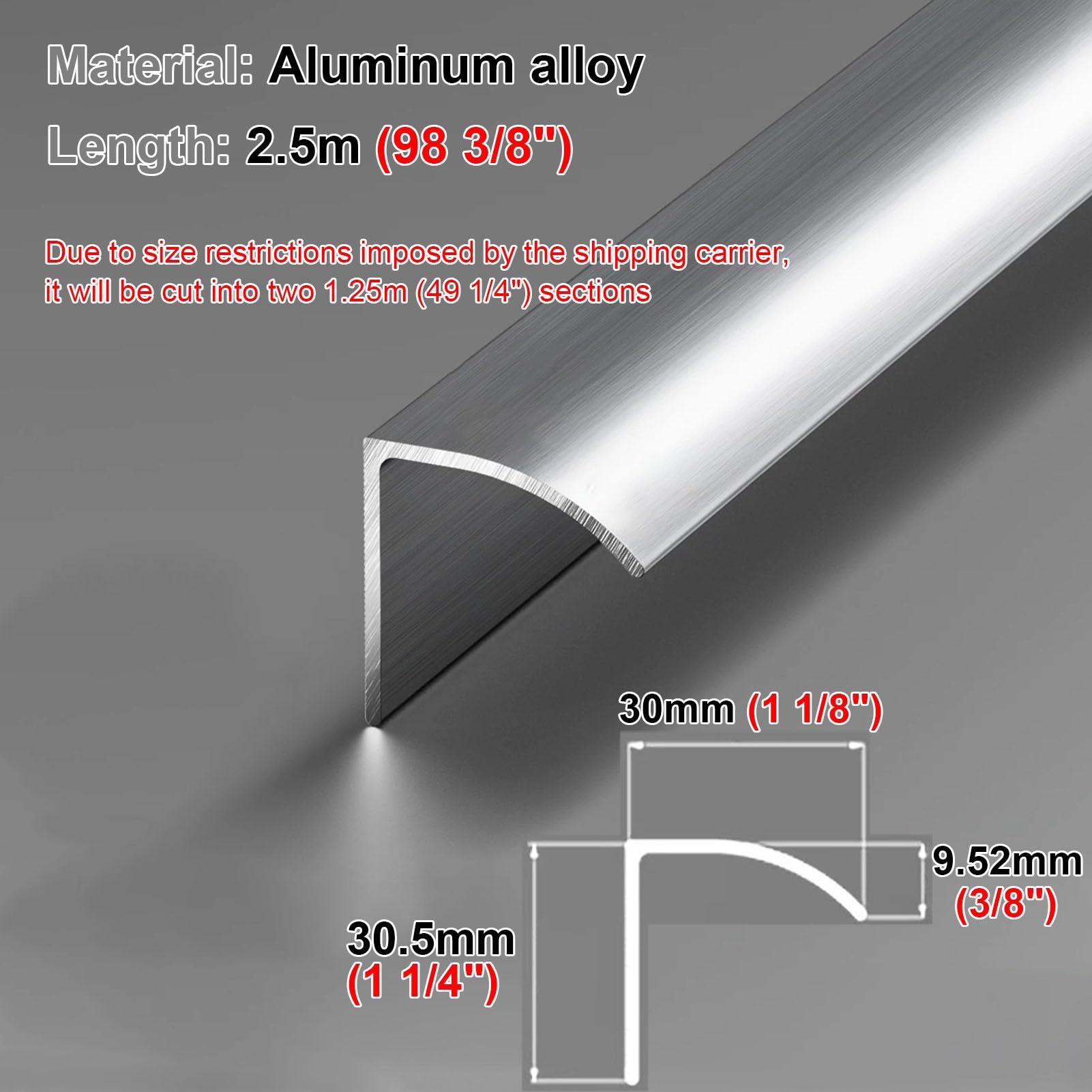 Vierteaguas Muro Exterior Perfil de Goteo Impermeable para Terraza/Balcón | Barrera Impermeable para Prevenir el Reflujo de Agua de Lluvia, Deflector de Goteo(WxH 30x30.5mm(1.2x1.2in),3Pack)