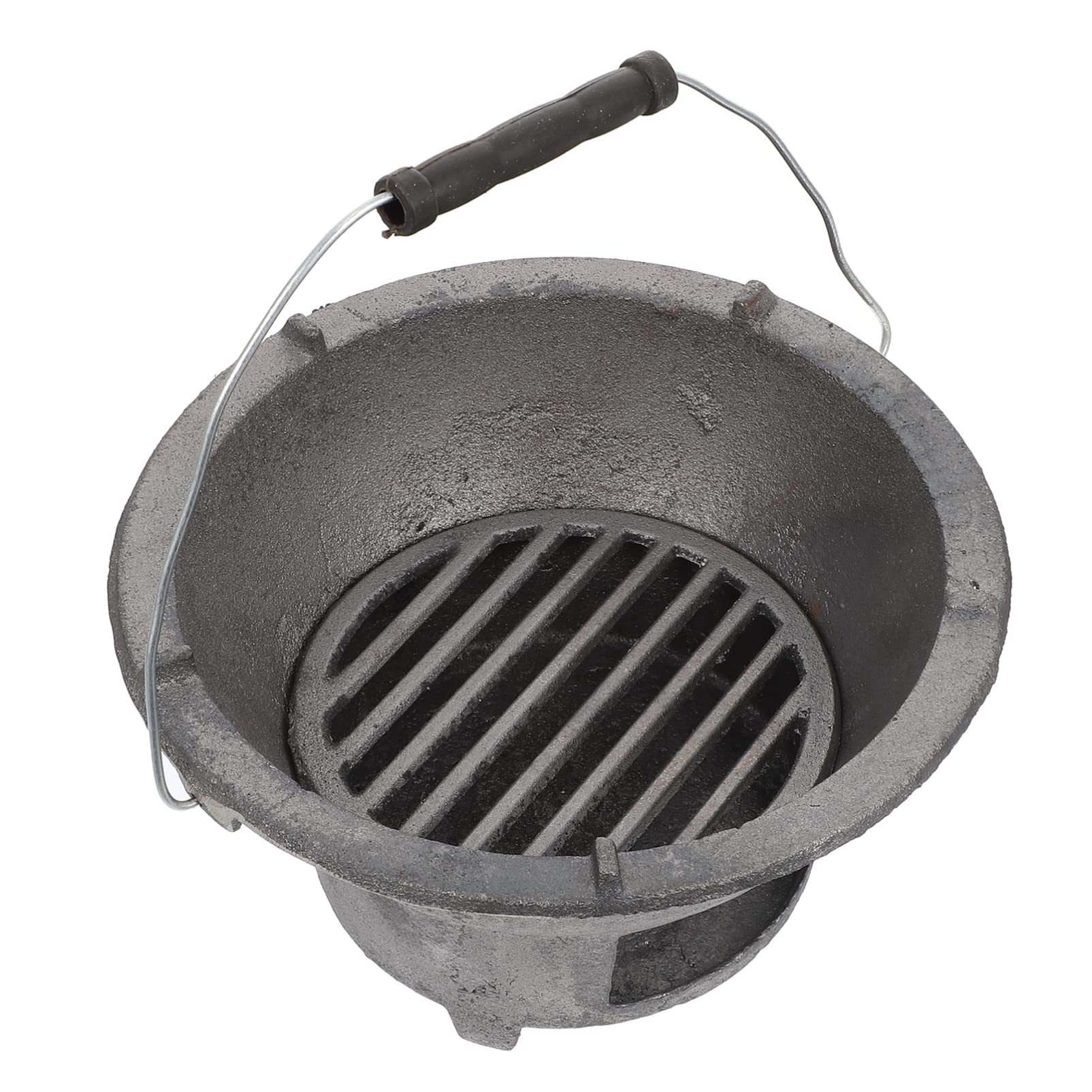 Okrągły grill Mini grill węglowy Kuchenka kempingowa Przenośny piec do grilla Żeliwo Japoński grill Hibachi Grill Yakitori Grill stołowy do gorącego garnka Piknik na świeżym powietrzu Koreański stół