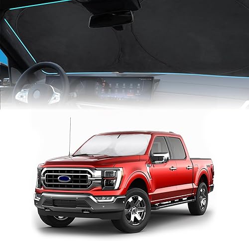 Miniatura 315 de Parasol para parabrisas de ajuste personalizado, cubierta para ventana delantera, visera plegable 210T, protector que bloquea los rayos ultravioleta