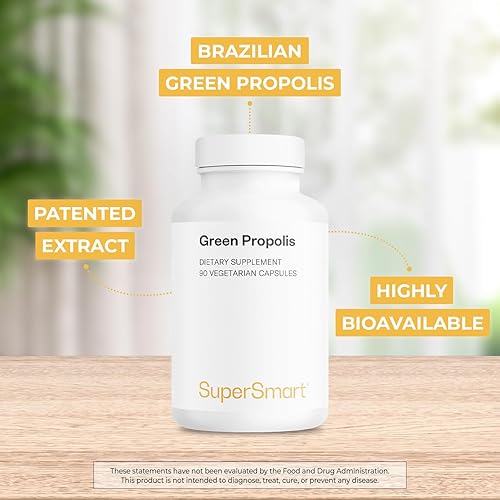 Miniatura 3 de Supersmart - Suplemento de propóleo verde 1200 mg por día (patentado) - Extracto de propóleo verde natural Brasil | Sin OMG y sin gluten - 90