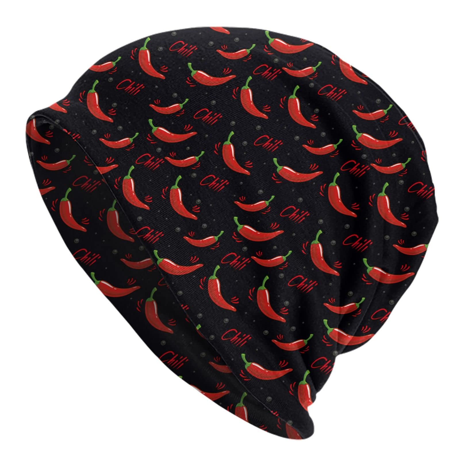 Oudrspo Red Chilli 1 Red Chilli Knit Beanie Hat Adults Stretch Knitted Skull Beanies Cap Mexican Cinco De Mayo Design Hats