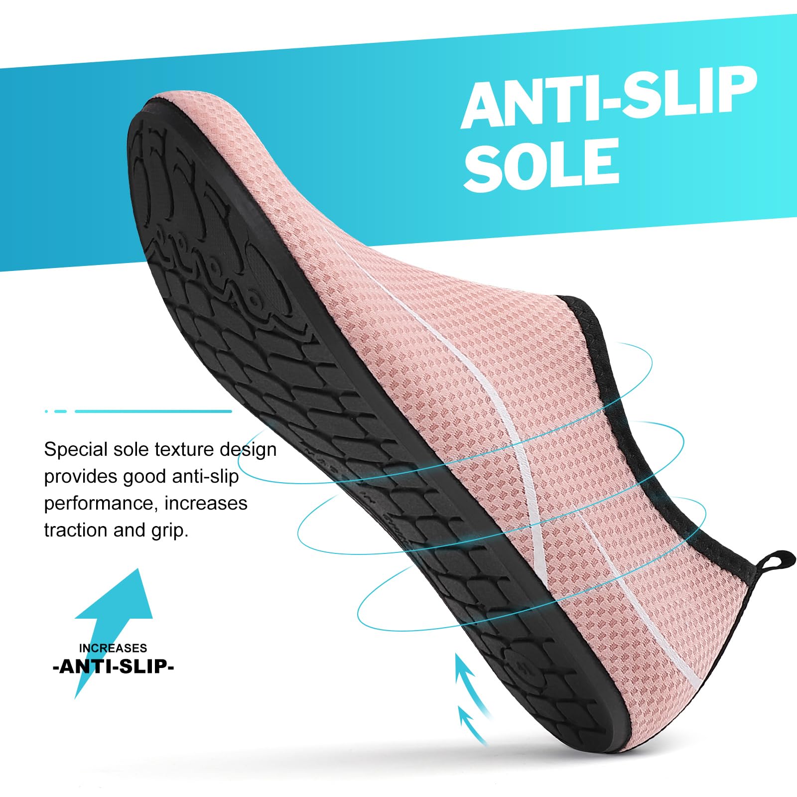 RUOMU Scarpe da Scoglio Donna Uomo da Immersione Scarpette da Surf Water Shoes Barefoot per Bagno Spiaggia Mare Snorkel Yoga, Gr.34-47