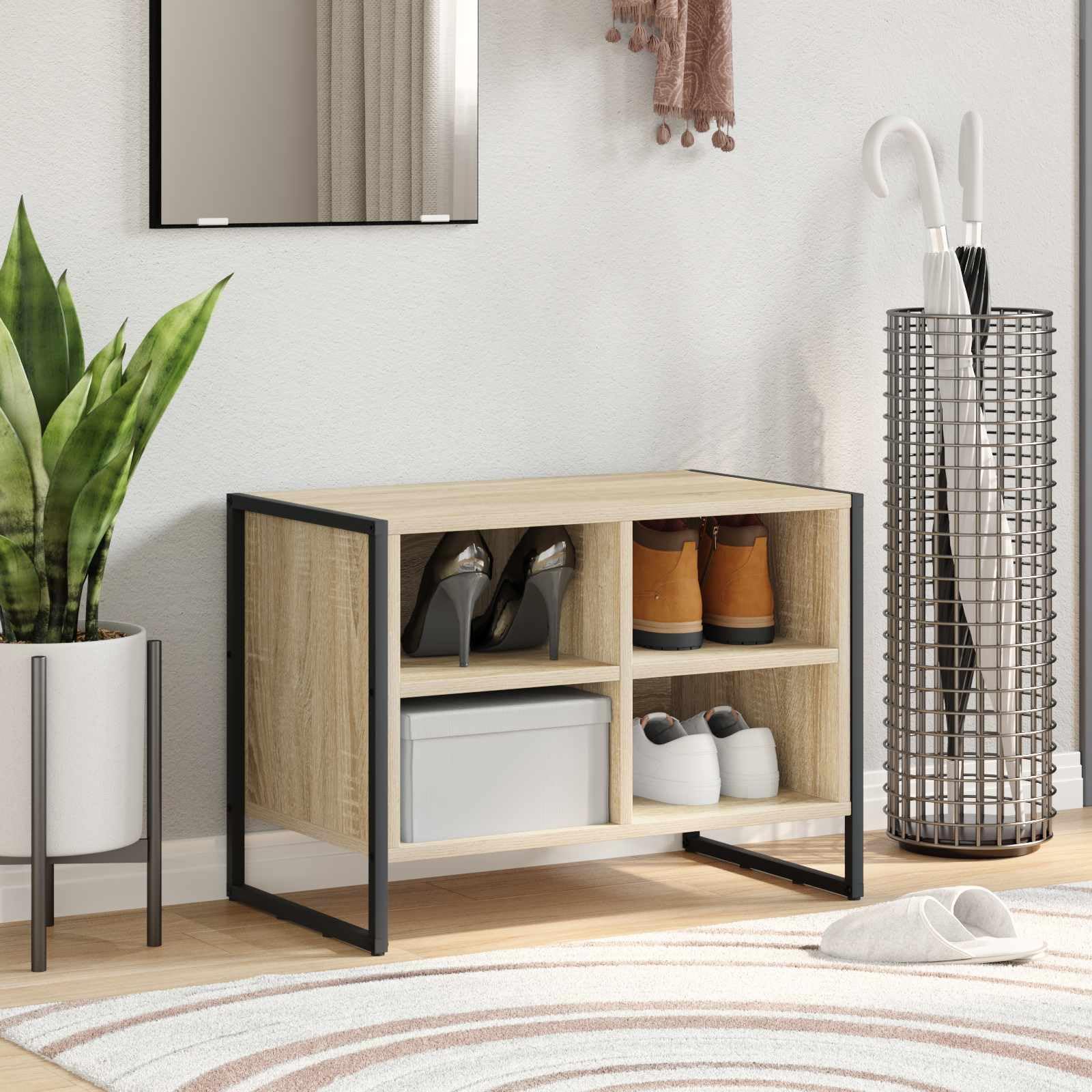 vidaXL Szafka na buty 60 x 35 x 44 cm Drewno inżynieryjne Sonoma