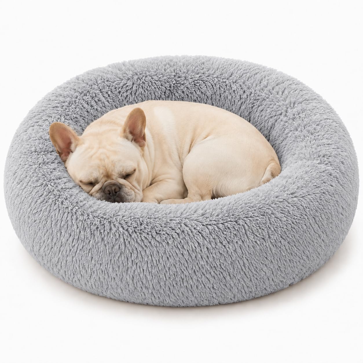 Ghouse Calming Donut Dog Bed for Medium Dogs, 30 in Washable Medium Pet Bed