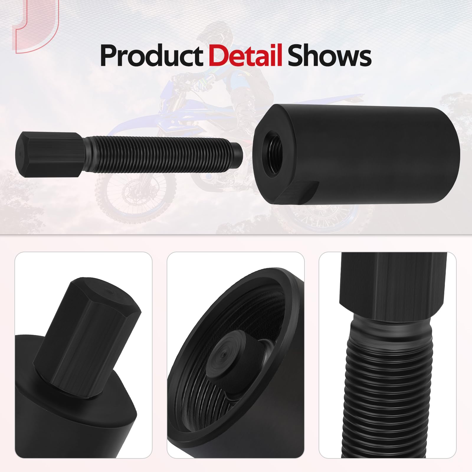 XLJOY M33x1.5 Estrattore Volano per Yamaha YFZ450 YFZ 450 Honda CN250 Helix Suzuki GSXR600 e GSXR750 Modelli  201355758