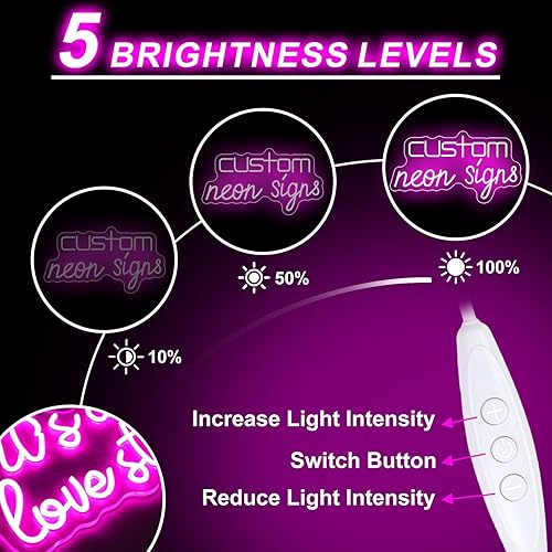 Miniatura 5 de Retro 90s Vibe Neon Sign - Dimmable, Ideal 90s Decor & Neon Sign for Wall Decor, Perfect for Retro-Themed Parties, Trendy Studios, Great Gift for