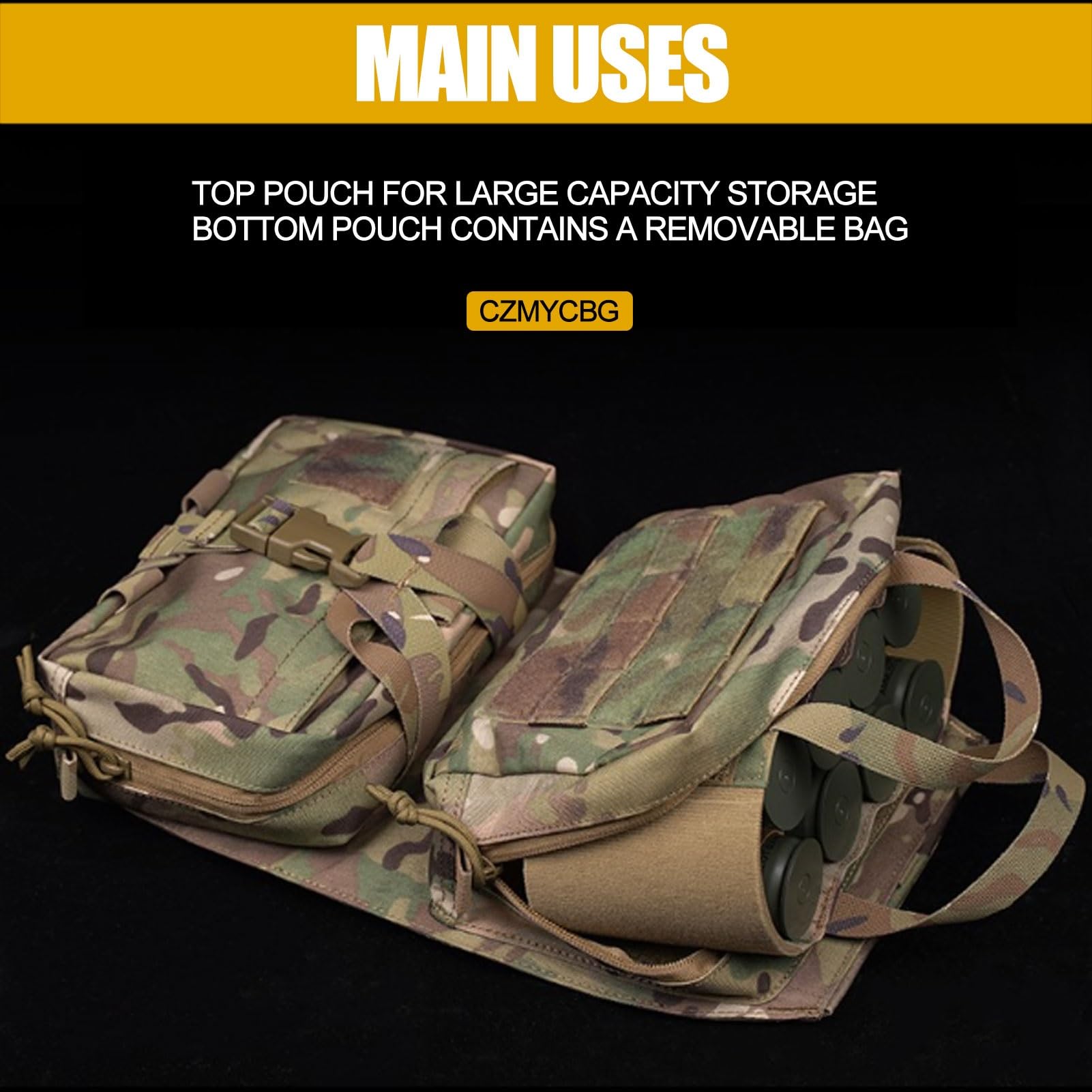 Tactical Bag Rucksack im Freien, Tactical Rucksäcke Molle Pack Männer Molle Rucksäcke für Wandern Camping Reise Rucksack Trekking