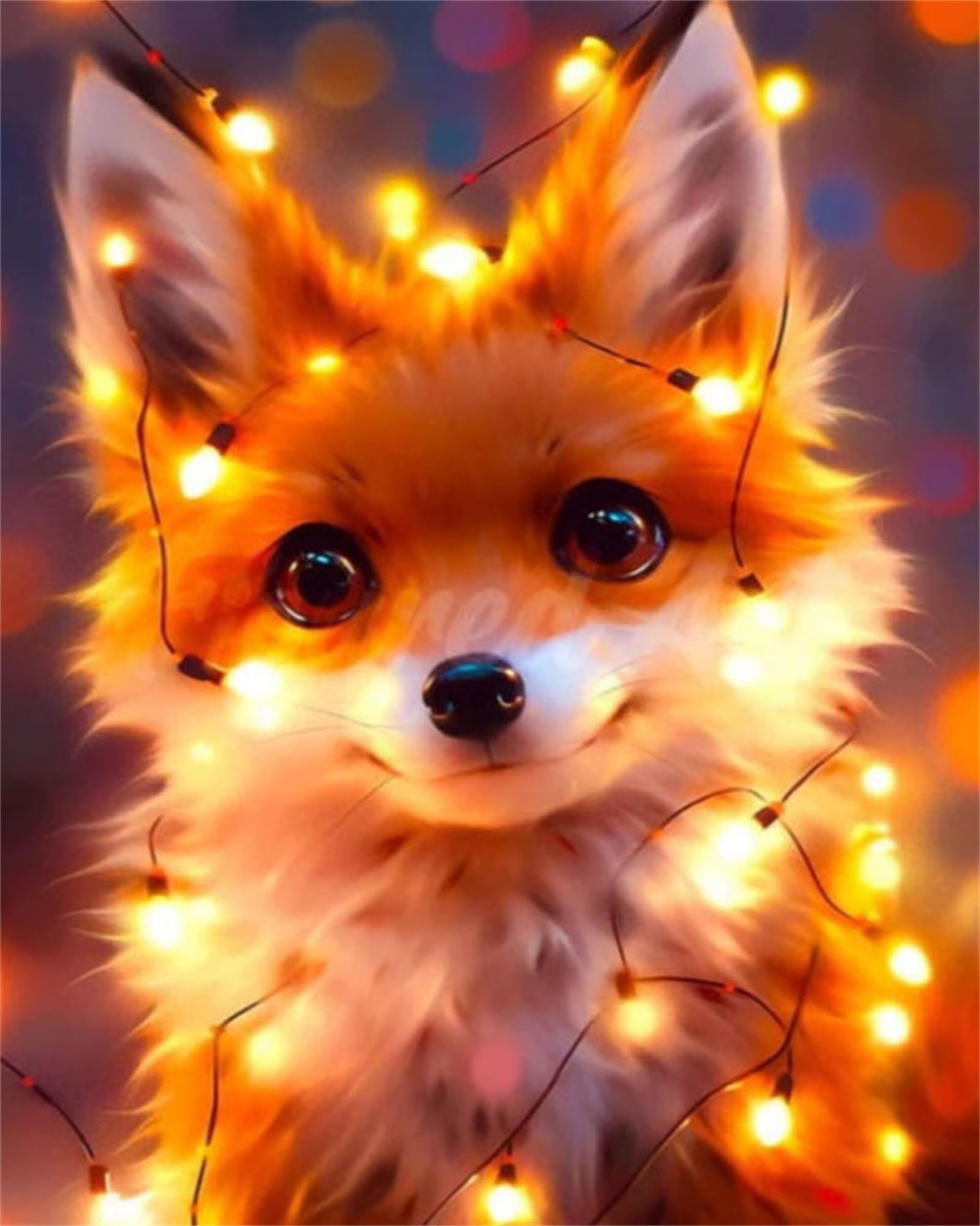 Lehaha Dog 5D Diamond Art Kit For Adults And Kids - Painting And Embroidery Crystal Cross Stitch - Full Drill Flower (30X40cm)