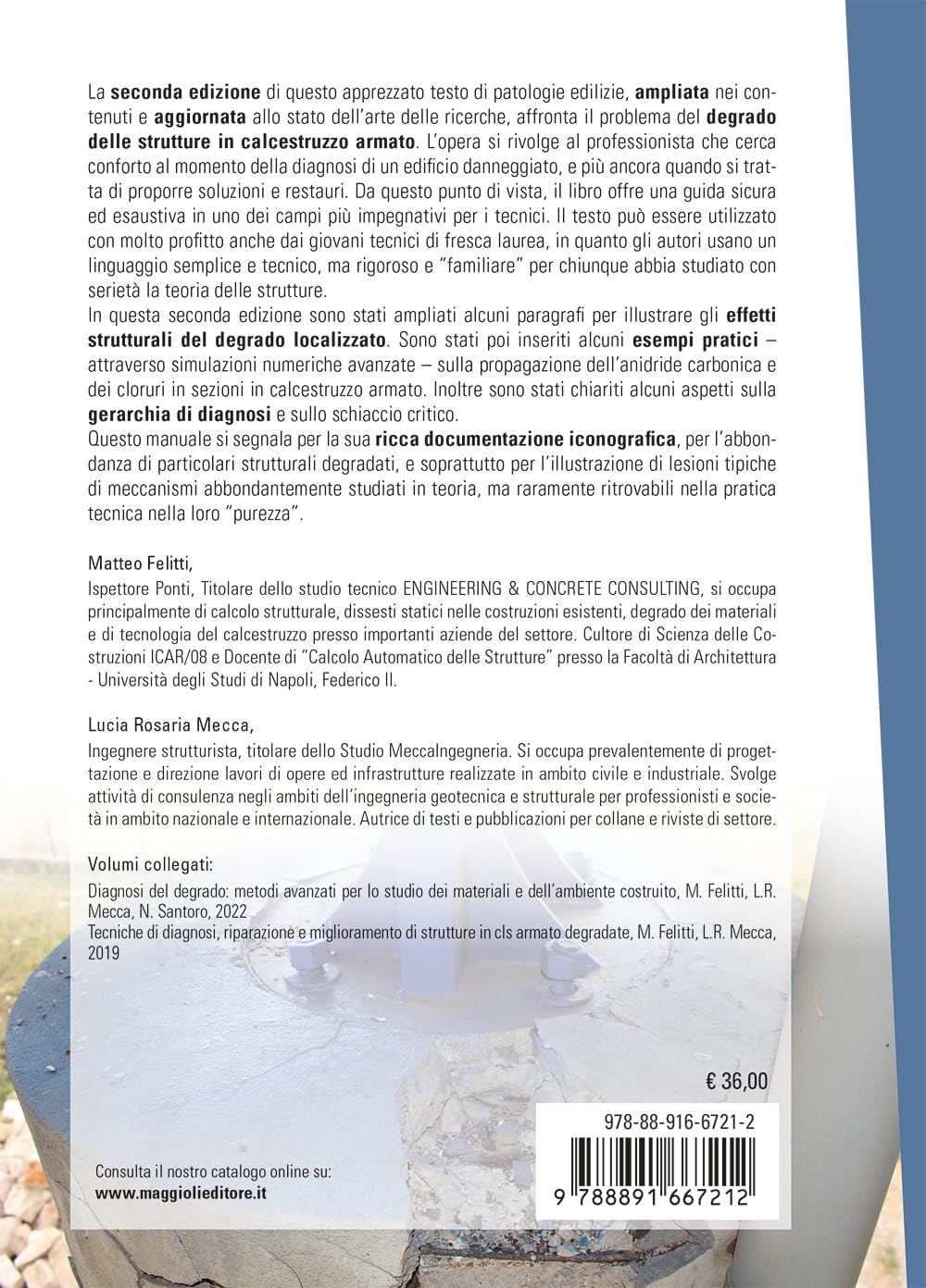 Il degrado delle strutture in calcestruzzo armato. Diagnosi, monitoraggio e soluzioni per il recupero