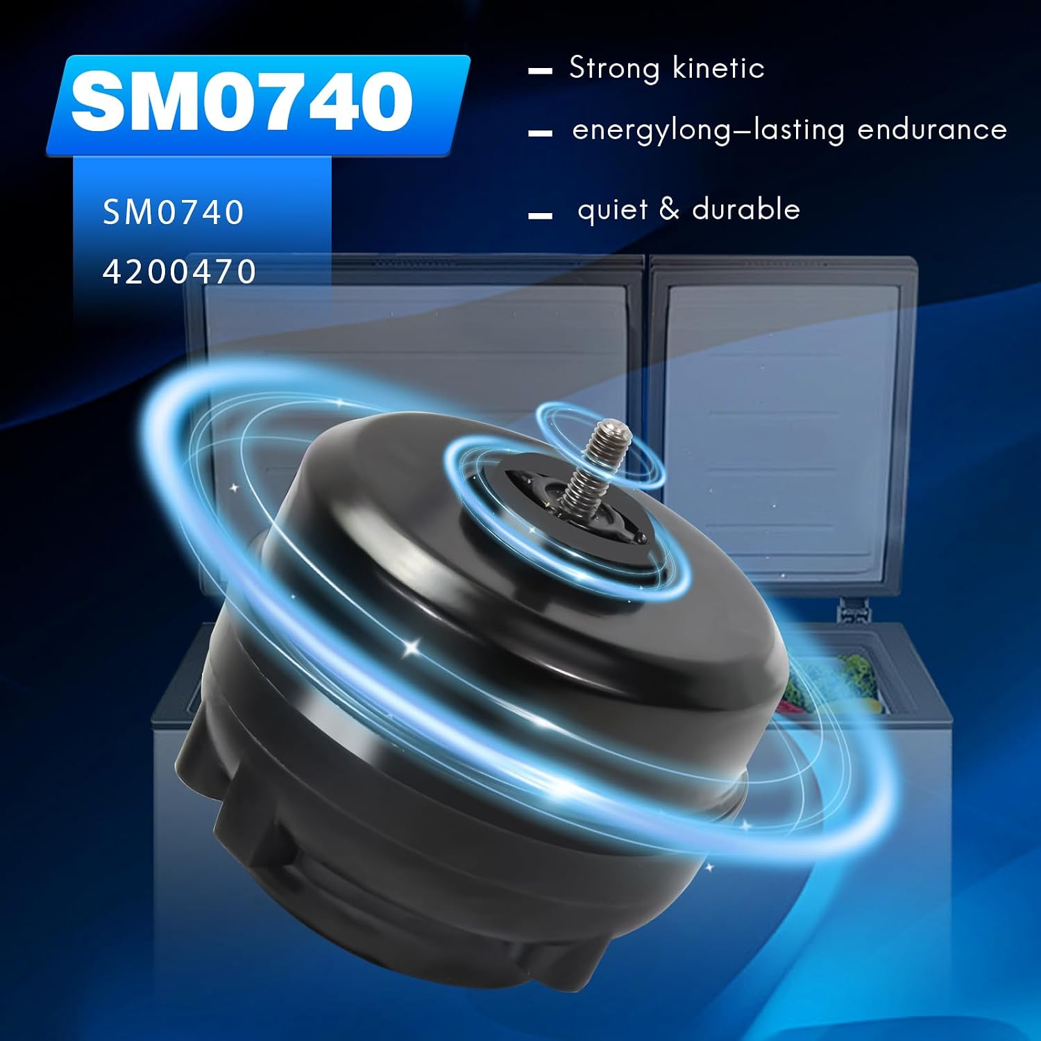 4200740 SM0740 Fan Motor Upgrade Kit with Fan Blades 120V 1550RPM 2.3W Aluminum Blades