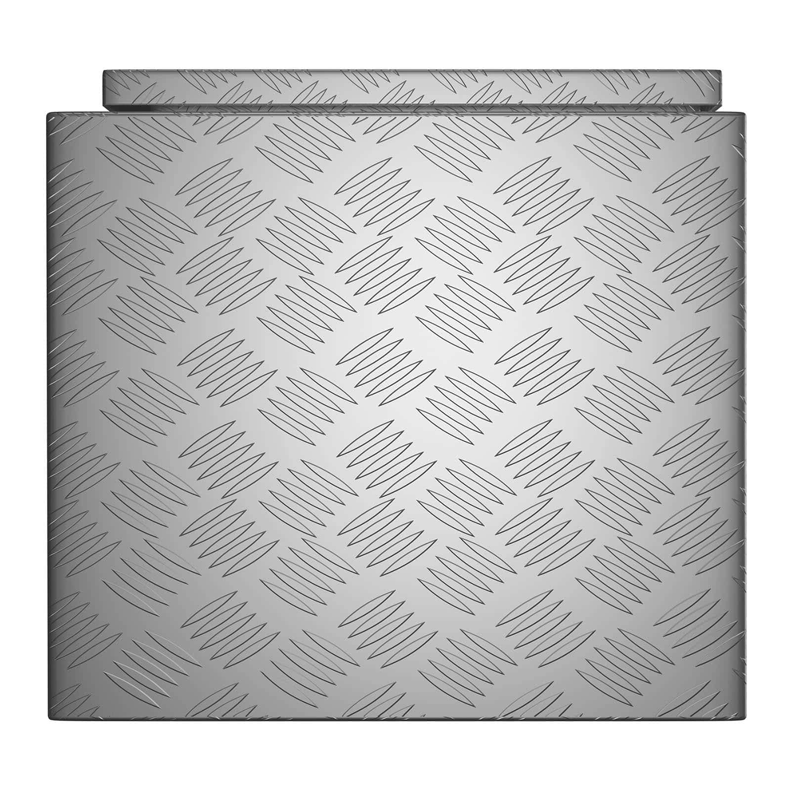 MSW Caja De Herramientas De Aluminio Cofre Estriado MSW-ATB-910 (Grosor del material: 1,3 mm, 90.5 x 44.5 x 40cm, Volumen de 172 Litros)