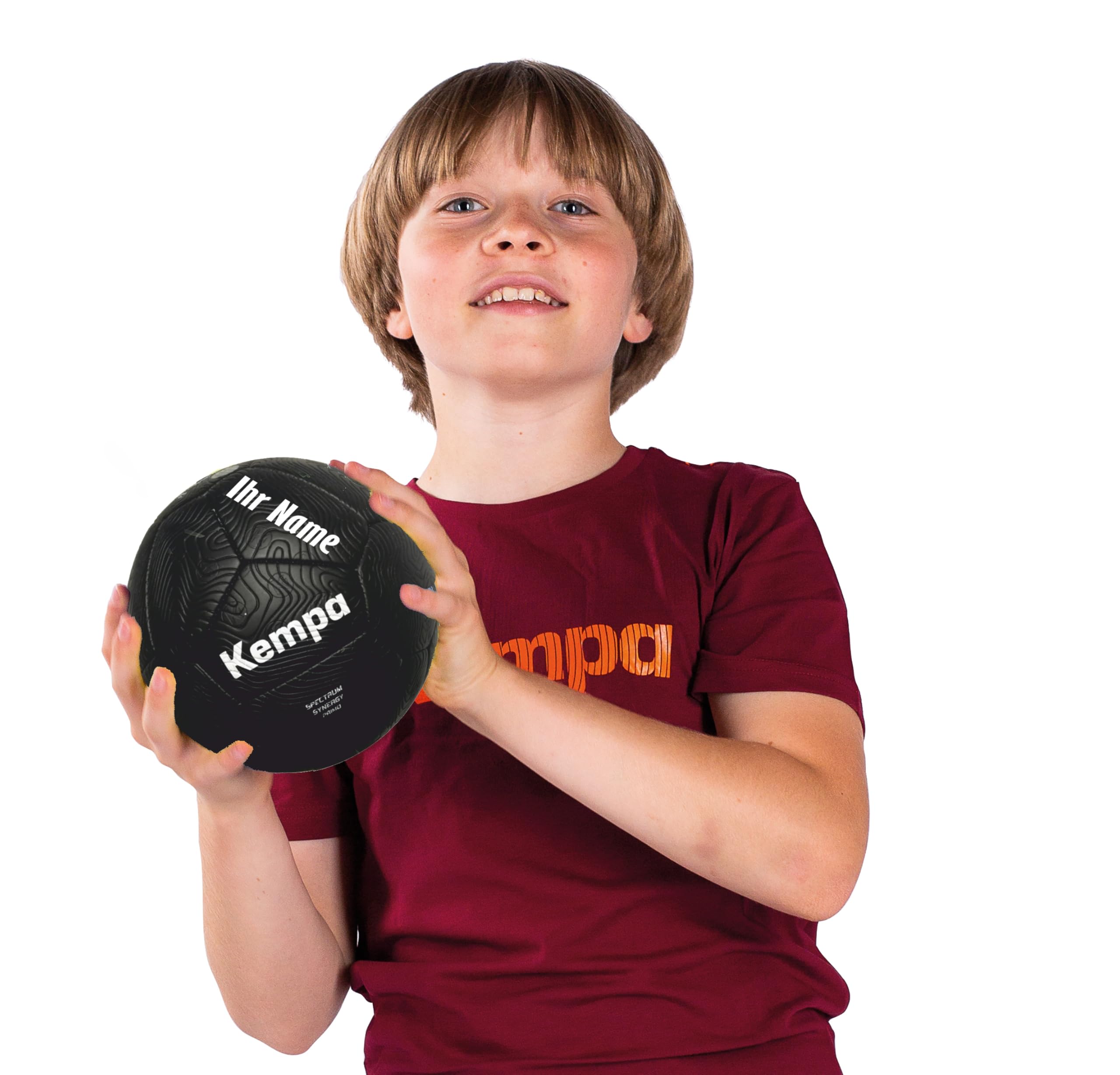 Kempa Handball Spectrum Synergy Primo schwarz personalisiert Größe 2 mit Aufdruck Name