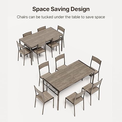 Vista 74 de Gizoon Juego de mesa de comedor para 2, mesa de cocina de 3 piezas con 2 sillas para espacios pequeños, apartamento, cocina, comedor, ahorro