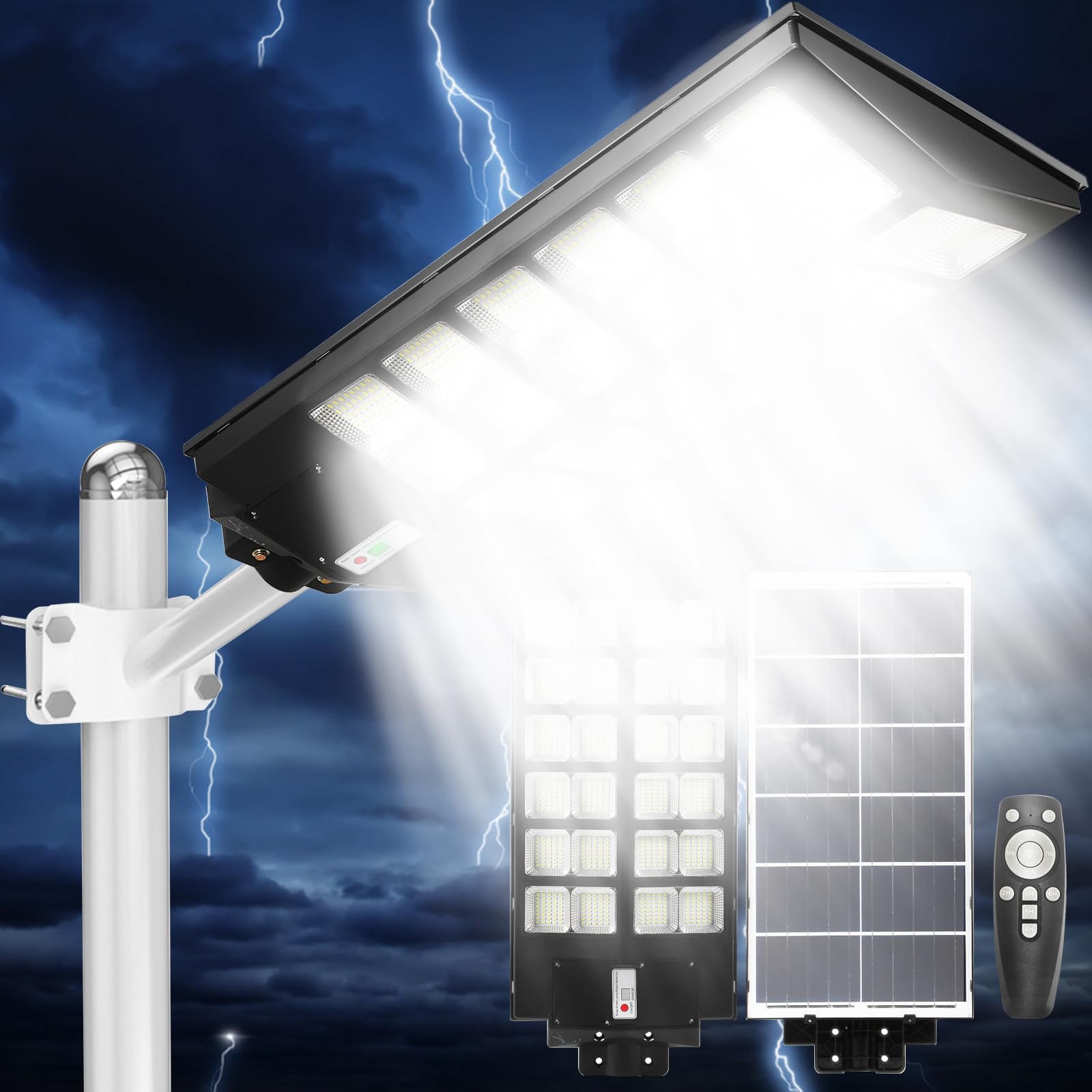Motion Sensor Light Outdoor Indmird 20000LM Solar Street Light - IP66 ...