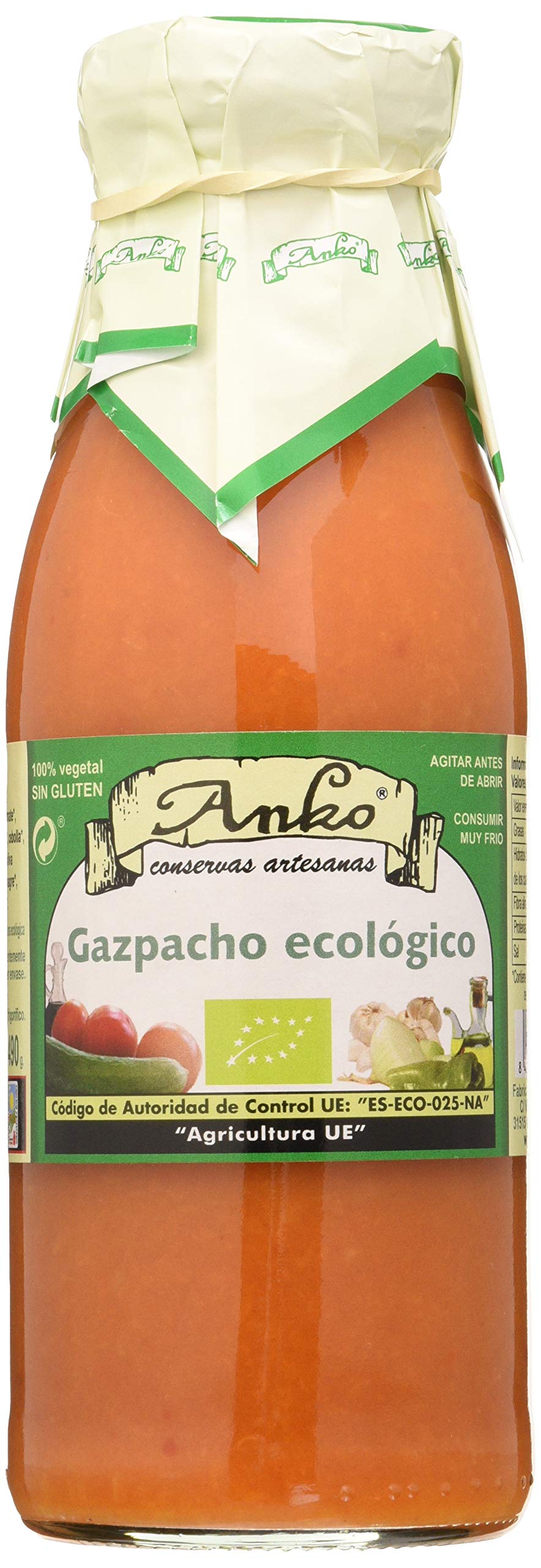 Anko Gazpacho Ecologico 500Ml 200 g