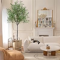 Vista 5 de Olivo artificial de 6 pies, olivo artificial para interiores, olivos artificiales para interiores, 6 pies, olivo artificial, olivos artificiales