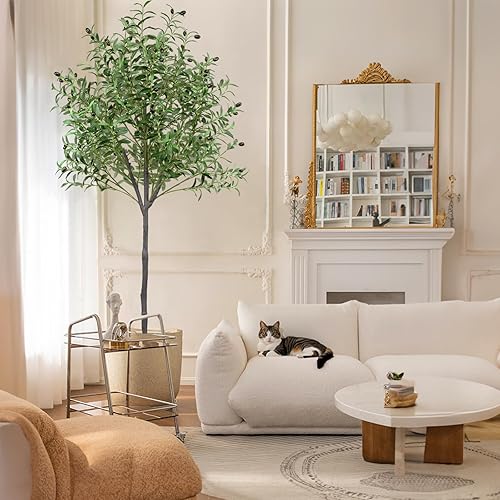 Miniatura 5 de Olivo artificial de 6 pies, olivo artificial para interiores, olivos artificiales para interiores, 6 pies, olivo artificial, olivos artificiales