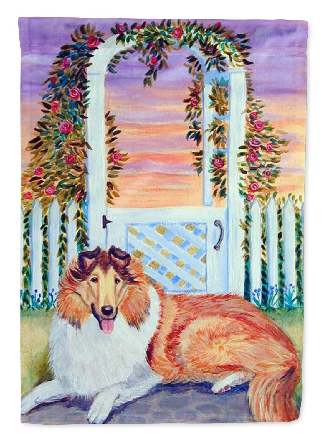 Collie Flag Canvas House Size drapeau extérieur résistant aux intempéries