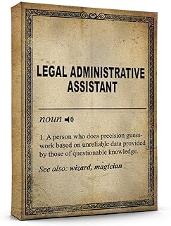 Personalized Name Legal Administrative Assistant Definition Print Poster Wall Art, Legal Administrative Assistant Gifts for Men Women Birthday Humorous Gift Idea 2AZ1439
