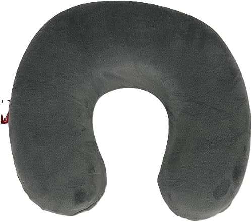Miniatura 9 de Bookishbunny Almohada de viaje en forma de U de espuma viscoelástica suave para reposacabezas (borgoña)