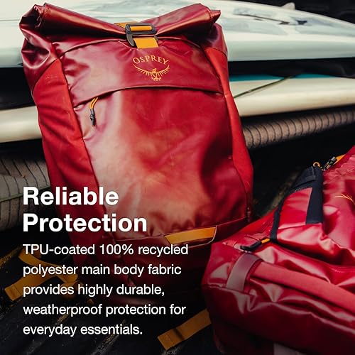 Miniatura 5 de Osprey Mochila para portátil Transporter con tapa enrollable, color azul Venturi