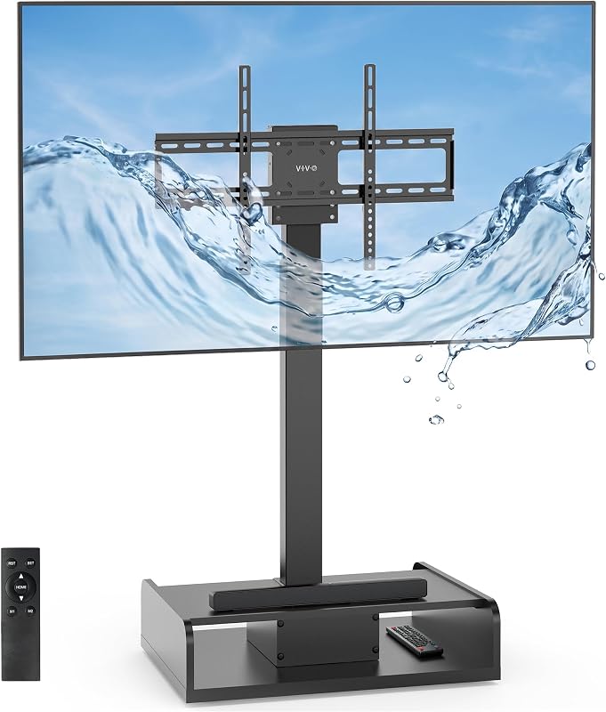 VIVO Black Motorized TV Stand for 32 to 65 inch Screens, MOUNT-E-UP65F