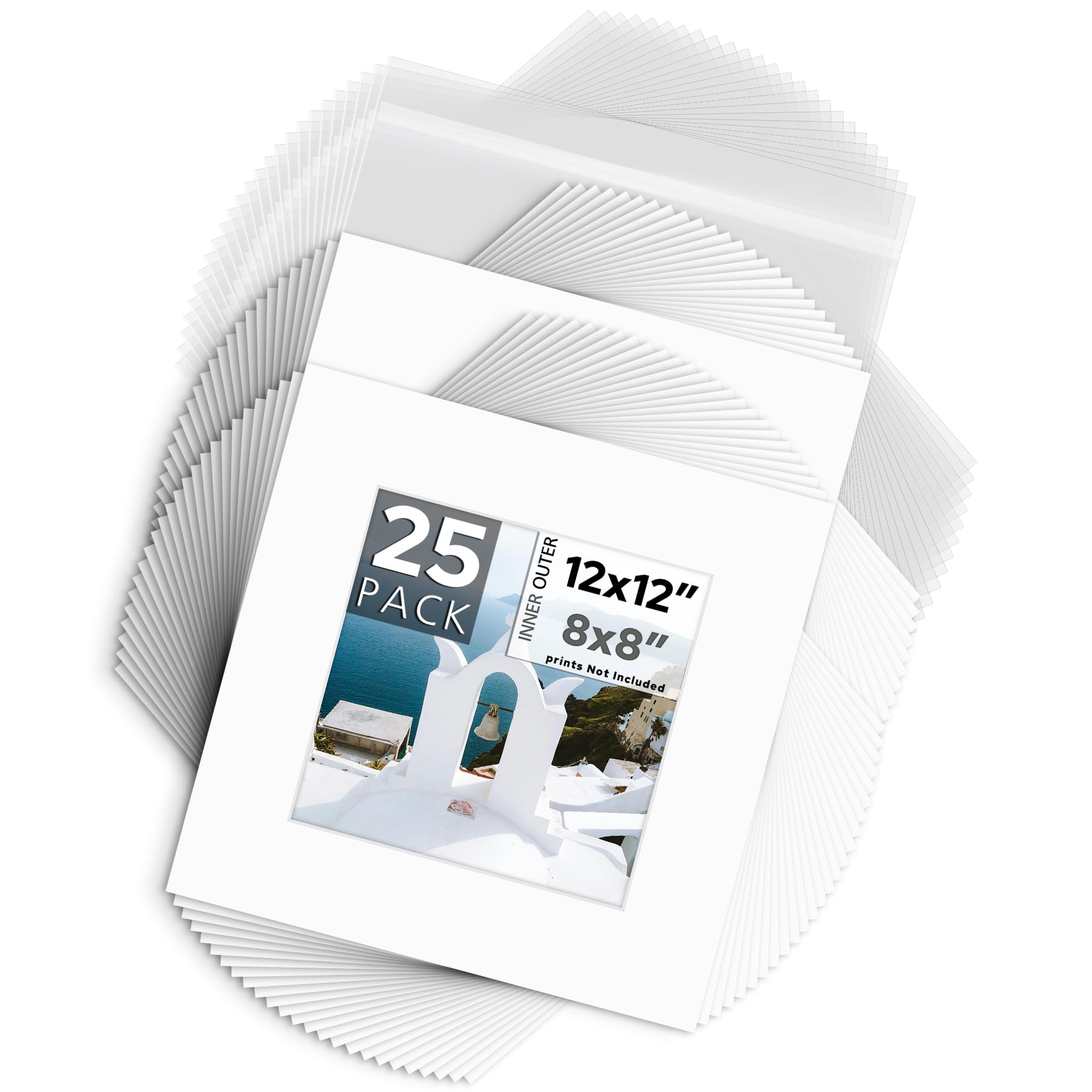 Mat Board Center 12x12 White Kit