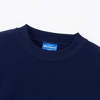 Champion Kids Long Sleeve Fleece Lined Quick Dry Stretch Script Logo Print Crewneck Sweatshirt Tech WeaveR Basketball Boys CK-CB017