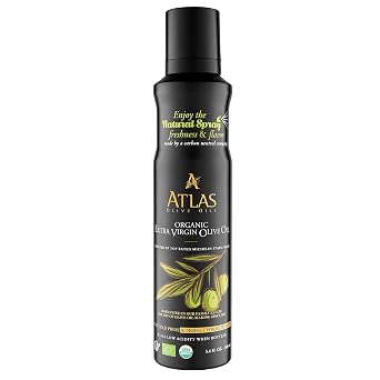 Atlas Organic Extra Virgin Olive Oil Cooking Spray, 5.4 fl oz