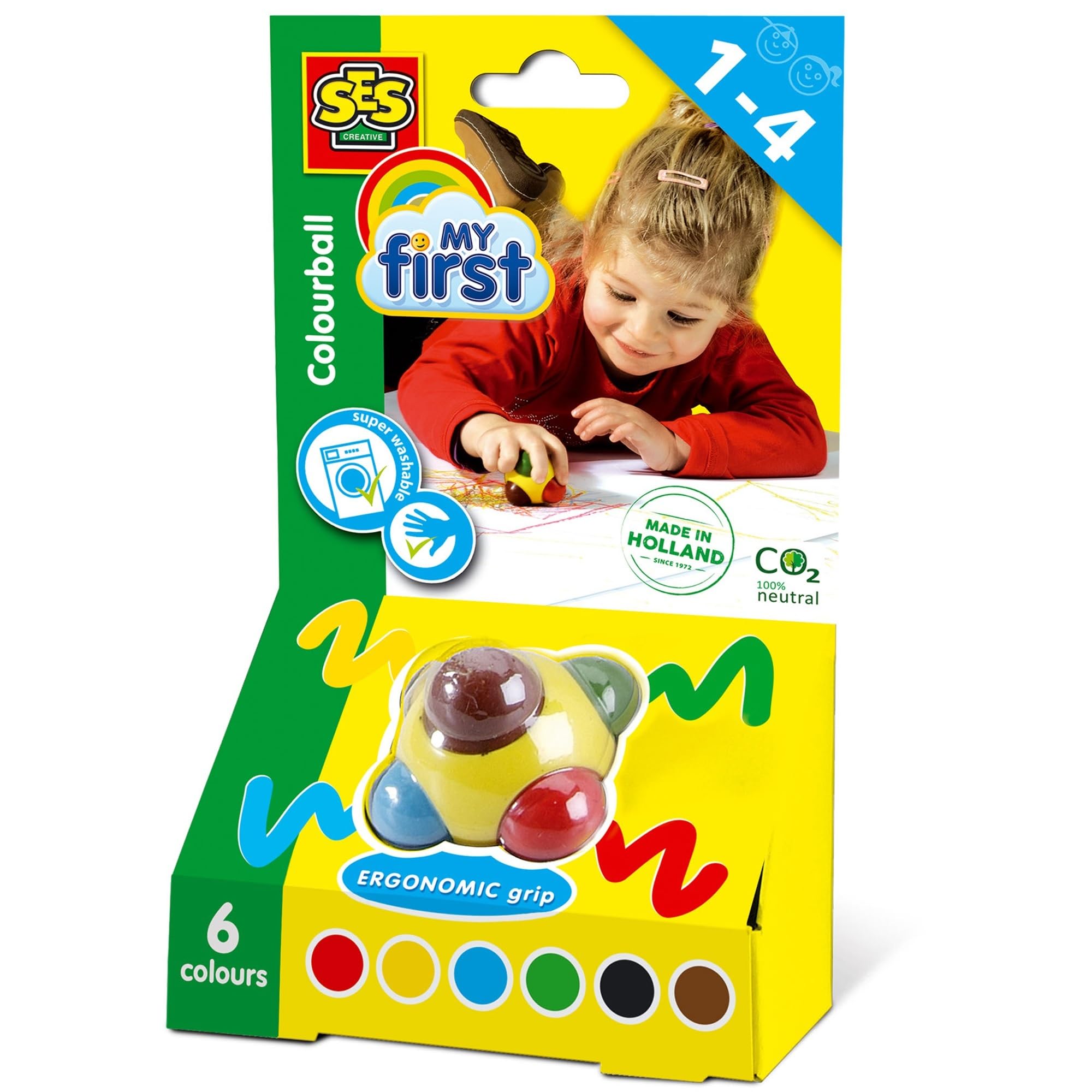 SES Creative (00242 My First Color Ball - 6 Colours
