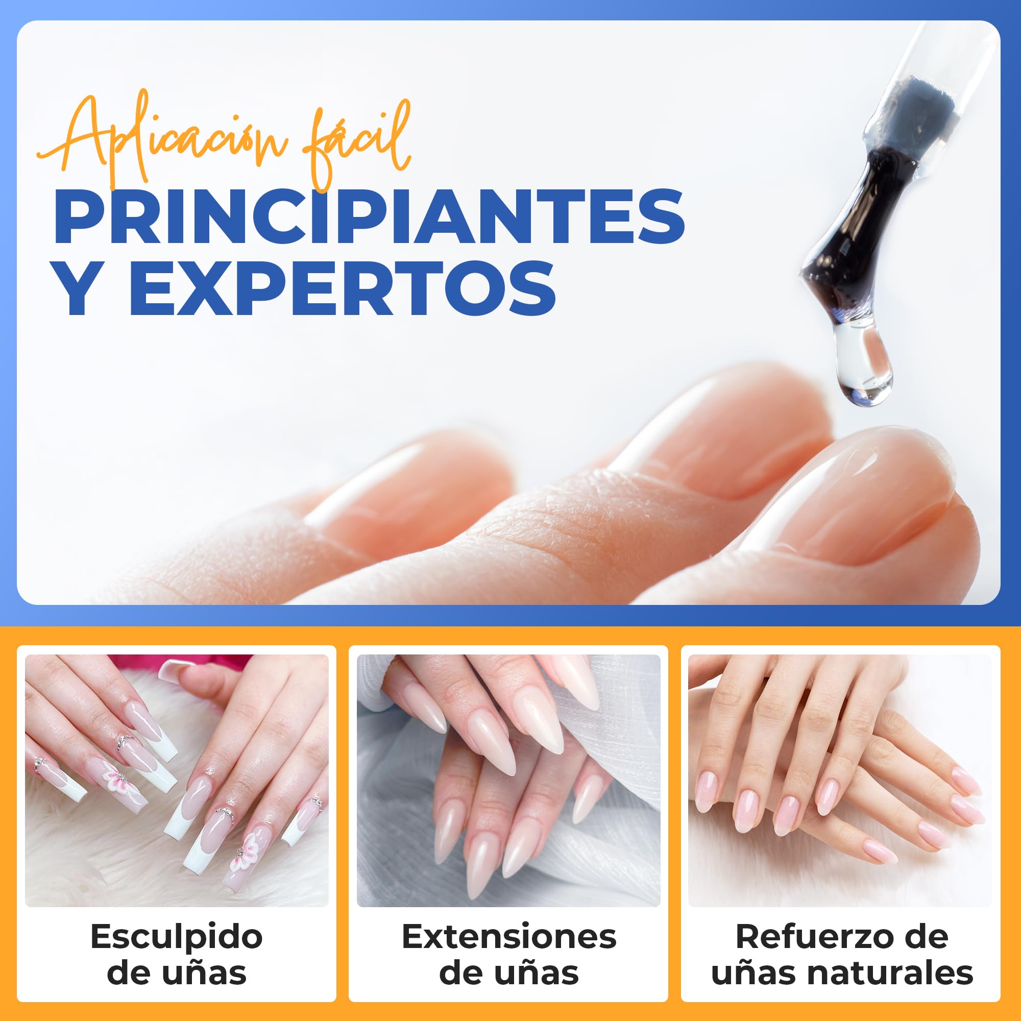 IBD Hard Gel - LED/UV Builder Gel Transparente, 1 pack (1 x 56 g) - MADE IN USA - Construcción de uñas en casa - sin citas y salones de uñas ruidosos