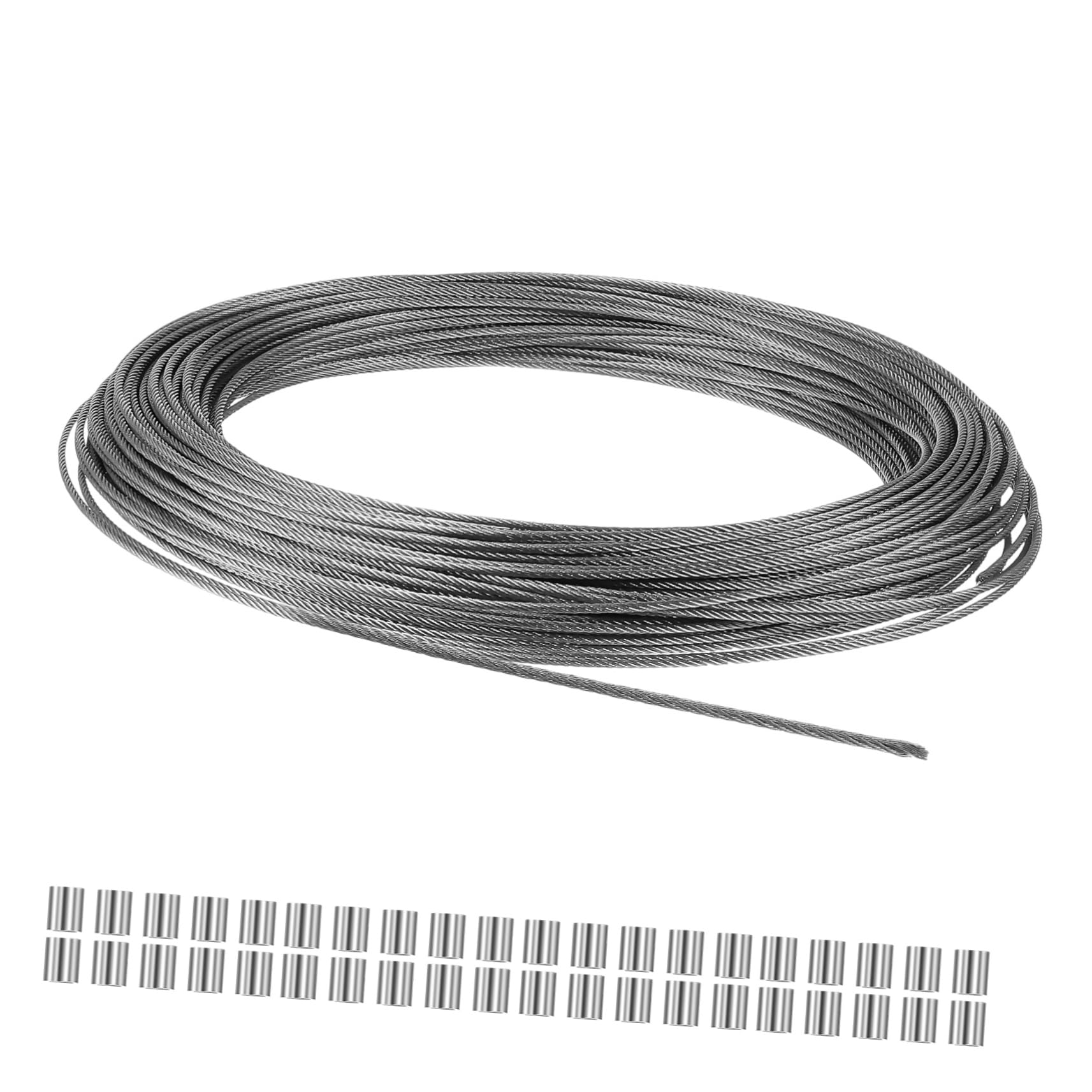 Câble acier inoxydable pour fixation de présentoir et garde-corps