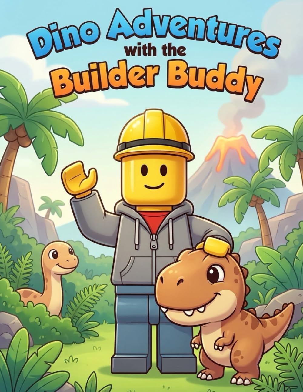 Dino Adventures with the Builder Buddy: Kids Colouring Book