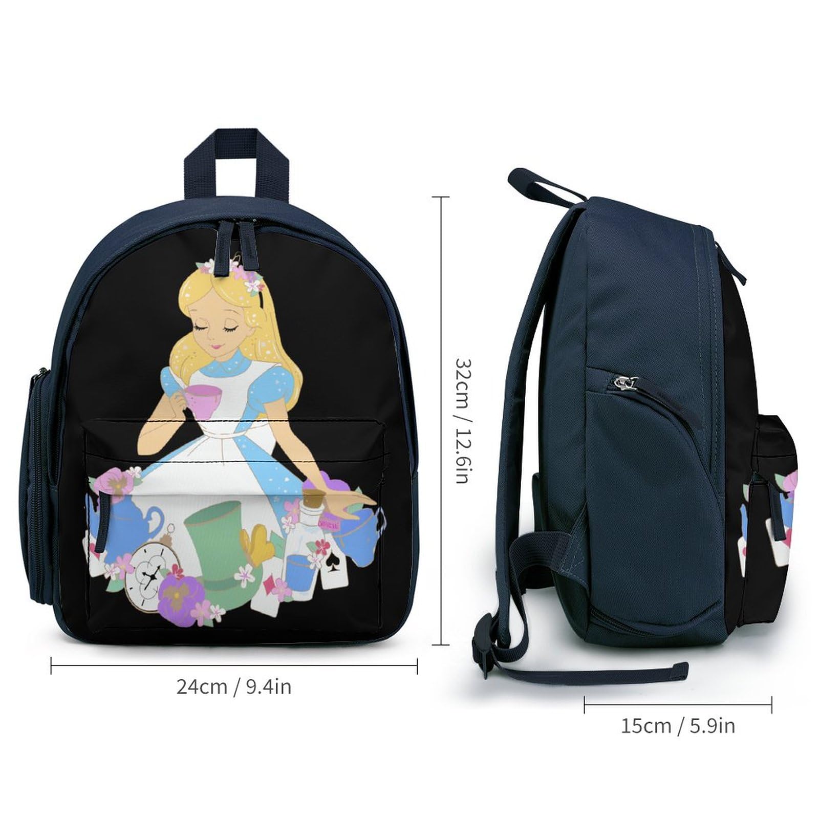 Amazon.co.jp: キッズバッグ 不思議の国のアリス 子供 バックパック