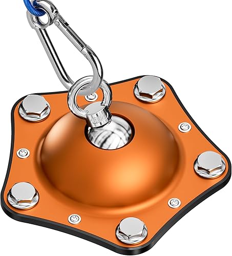 Miniatura 9 de Estaca de amarre para perros para acampar al aire libre, carrera para perros giratoria de 360°, sin enredos, estacas pesadas para perros para Rojo