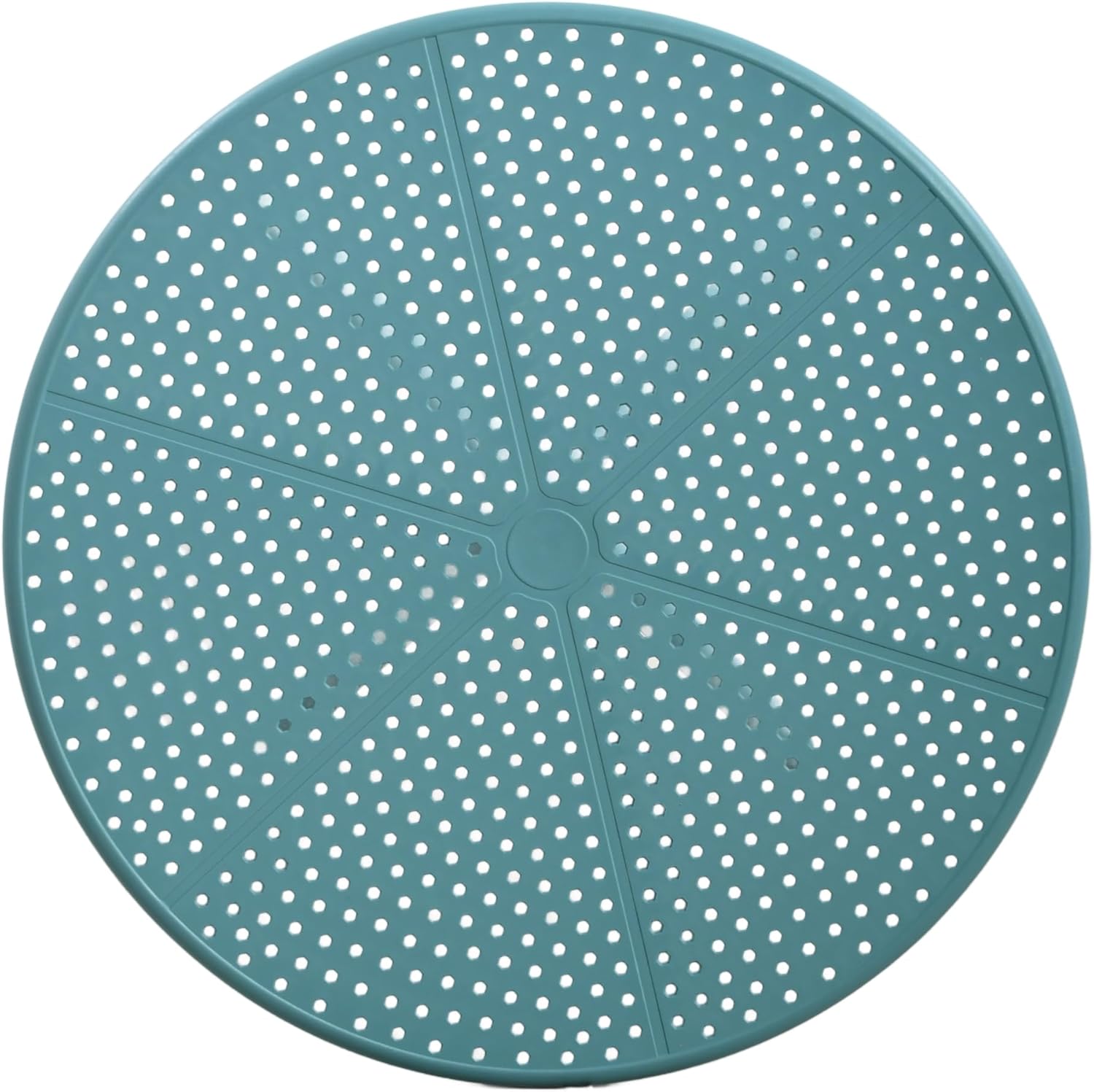 Christopher Knight Home Elshore Patio Bistro Table, Outdoor Plastic Round Table with Pedestal Base, Compact Bistro Table for Garden/Balcony/Poolside, Modern Coffee Table, Accent Table, Sky Blue