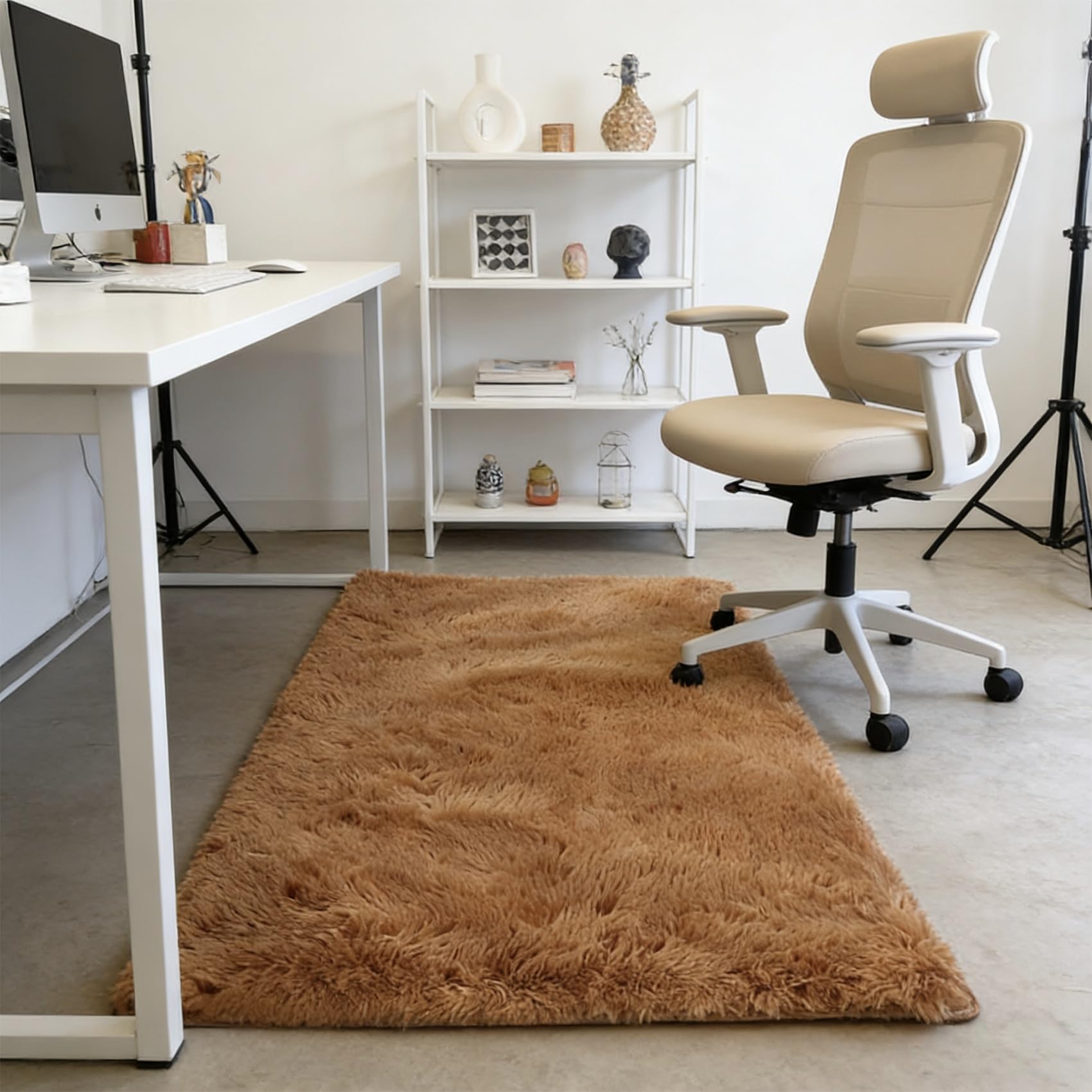 Tapis de salon 185x235 cm marron et moelleux pour votre canapé