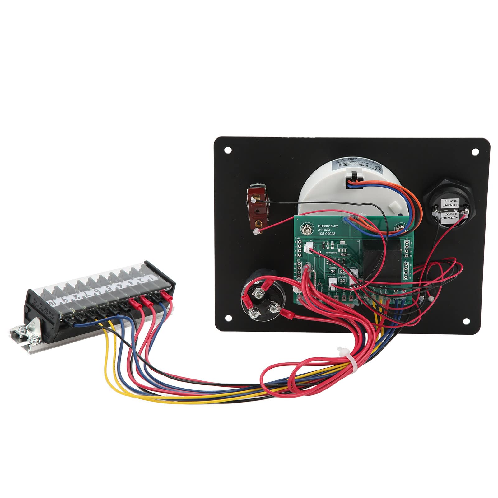 Panel de Instrumentos Multifuncional para Barcos con 4000 RPM, Cuenta con Panel de Interruptores RV Retroiluminado Rojo y Función de Alarma, Ideal para Barcos y Yates Marinos (12V)