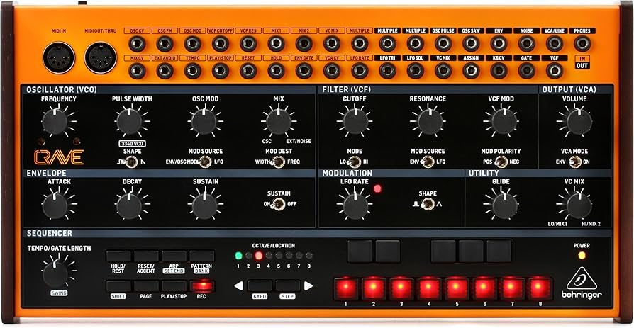 Amazon.com: Behringer CRAVE Analog Semi-Modular Synthesizer with