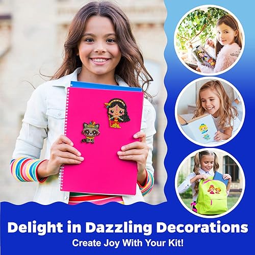 Miniatura 4 de Halmolife Kits de pintura de diamantes 5D para niños pintura de gemas por números con diamantes artes y manualidades para niños y niñas de 6 a 7 a 8